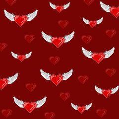 pattern with hearts. Valentine's day. wrapping paper 