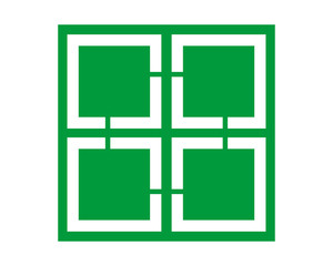 green pattern rectangle icon