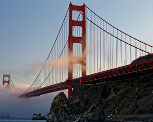 Golden Gate Bridge in Late Afternoon Sun