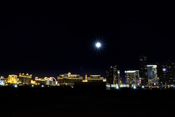 Super Moon Over Las Vegas