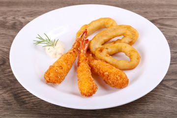 Squid and Shrimp Tempura