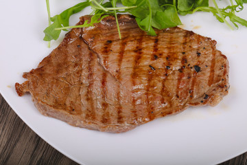 Grilled beef steak