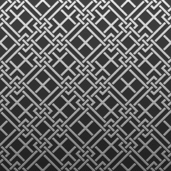 Silver/platinum metallic background with geometric pattern. Elegant luxury style.