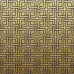 Golden metallic background with geometric pattern. Elegant luxury style.