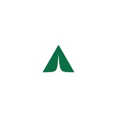 Fototapeta premium Letter Like Tent Initial Logo Vector
