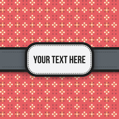 Text background with colorful pixelated pattern. Useful for presentations, advertising and scrapbooking.