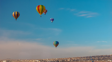 Hot Air Balloon over Rio Rancho New Mexico