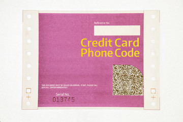 The Carbon paper confidential on white background