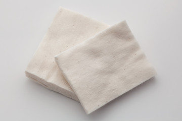 organic cotton for vape on white background