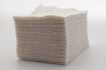 organic cotton for vape on white background