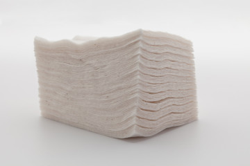 organic cotton for vape on white background