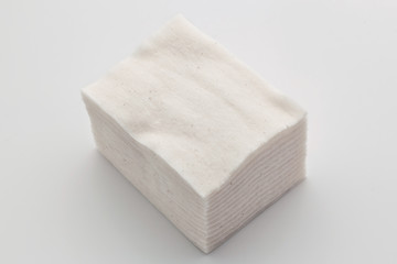 organic cotton for vape on white background