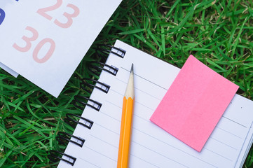 stationery set and calendar 