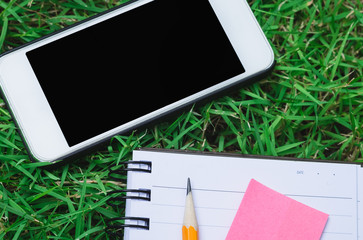 smart phone and stationery