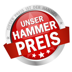 Button with Banner UNSER HAMMER PREIS