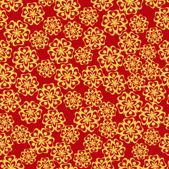 Vector seamless cute spring or summer flowers pattern background