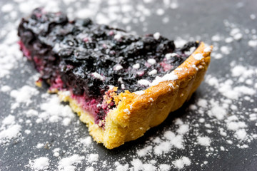 one slice of pie dessert ready to eat