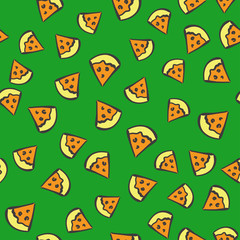 seamless pizza pattern