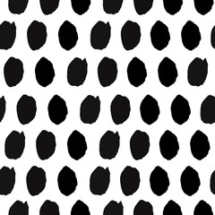Black spots seamless pattern - 132491724