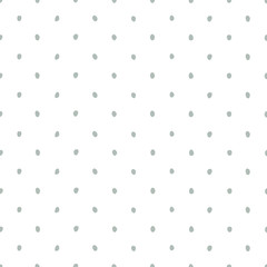 Hand drawn dots symmetric seamless pattern. Gray color. Polka dot. 