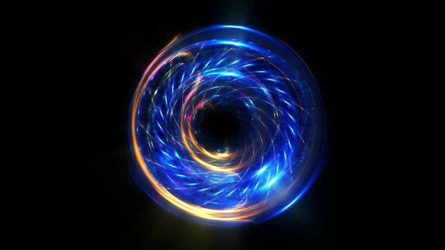 Blue abstract beautiful motion sphere background 4k UHD