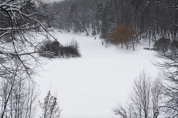 Ski trail.