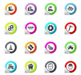 Industrial icons set