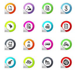 Job icons set