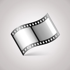 Movie Film Icon. Vector illustration of video file icon