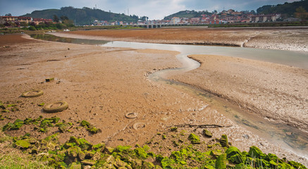 Abandoned boat in the port