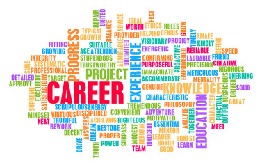 Career Word Cloud Concept