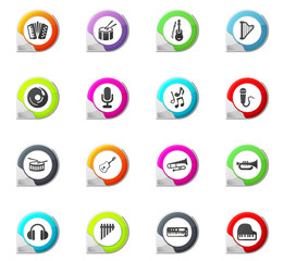 Music icons set