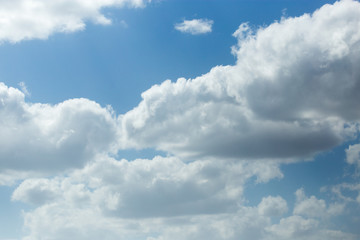 beautiful clouds on a blue sky