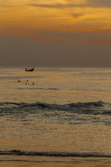 Fototapeta premium Sunset on the beach of Kata