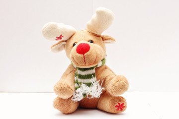 Soft toy merry Christmas deer.