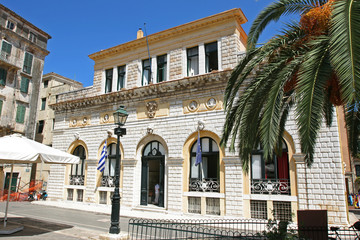 Town hall of the city of Corfu, Greece.