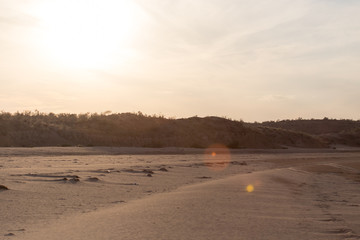 sunset in the desert