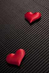 valentine's day - two red hearts