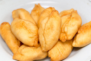 cakes fried in a pan