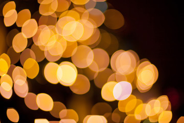 defocused bokeh lights, evening stot