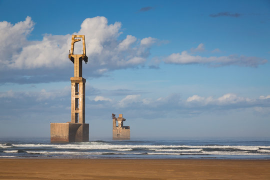 Old construction marina of Sidi Ifni