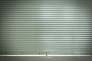 Aluminium steel metal roller shutter door in warehouse building