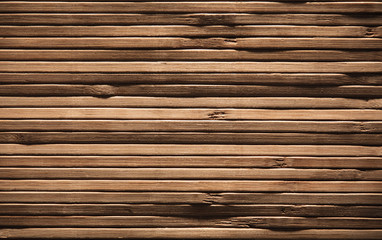 Wood Planks Background, Brown Wooden Texture, Bamboo Plank Rough Textured Wall