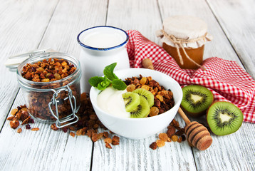 Granola cereal with nuts