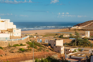 View of the beach in Sidi Ifni