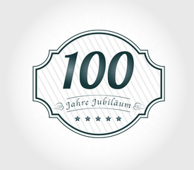 100 Jahre Jubiläum emblem