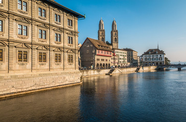 Fototapeta na wymiar Nice view of Zurich city in Switzerland