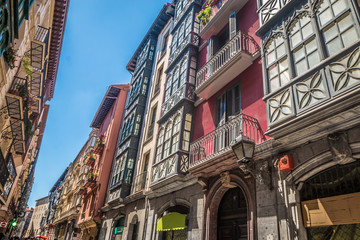 Fototapeta premium Streets in Bilbao Spain