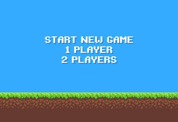 Pixel Game Background