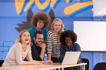 Multiethnic startup business team on meeting